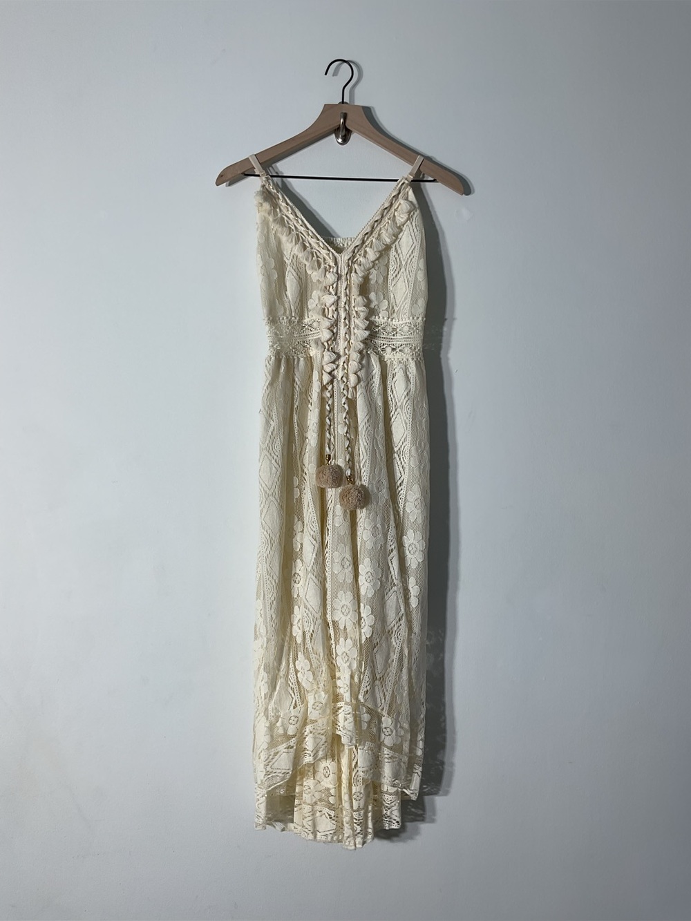 Boho Cream Lace Dress